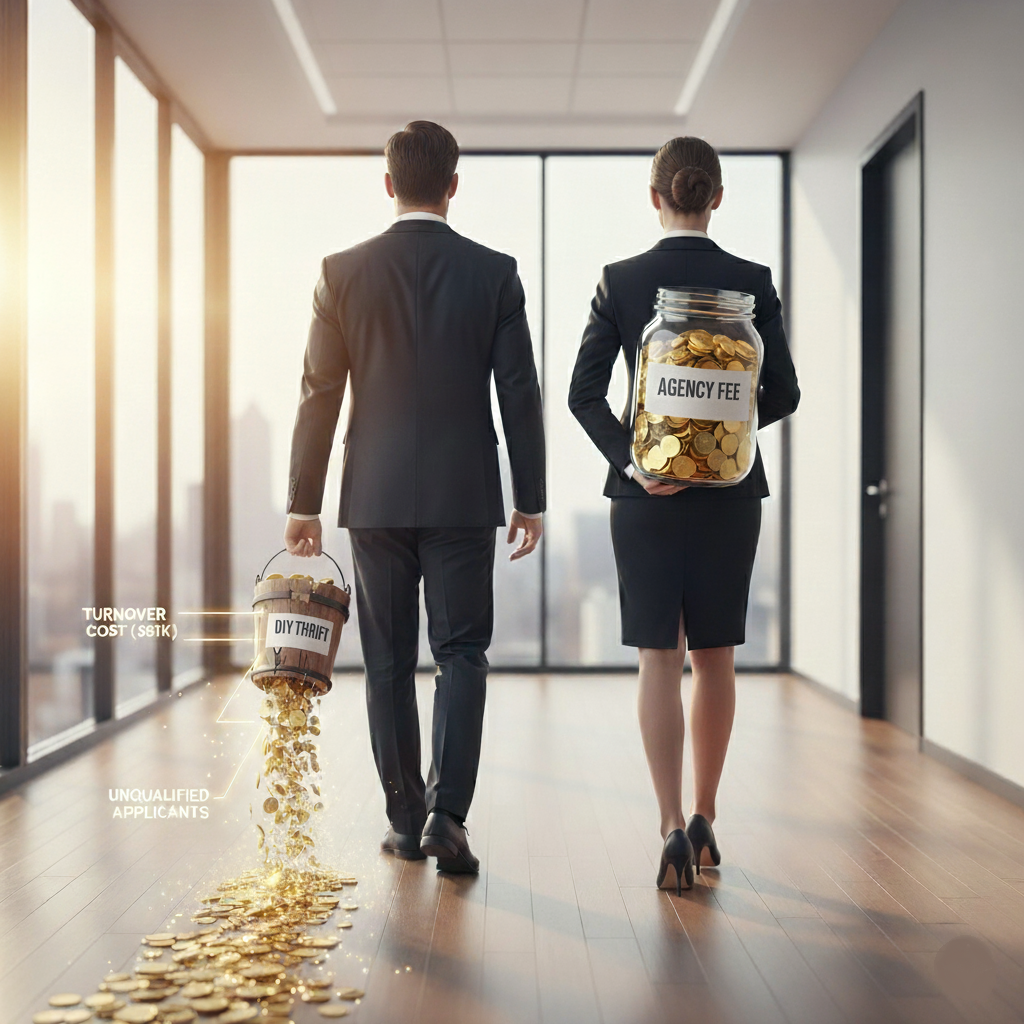 DIY Healthcare Recruiting has hidden costs that are simply avoided with pre-agreed agency fees