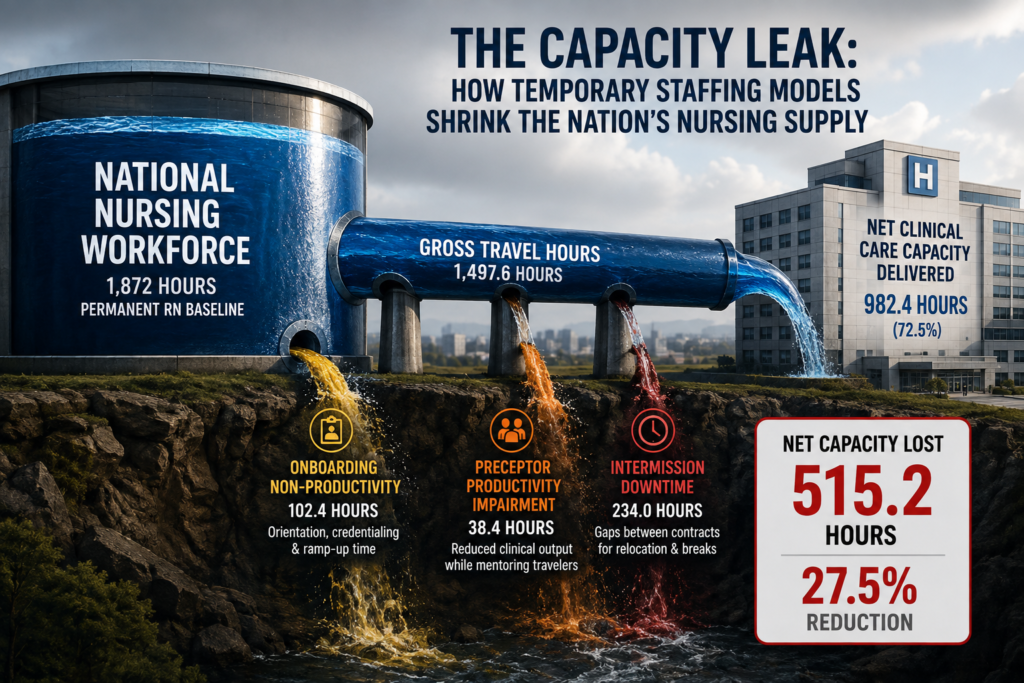 How agency nurses shrink the national capacity.